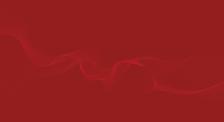 Design elements. Wave of many red lines. Abstract wavy stripes on red background isolated. Creative line art. Vector illustration EPS 10. Colorful shiny waves with lines created using Blend Tool.