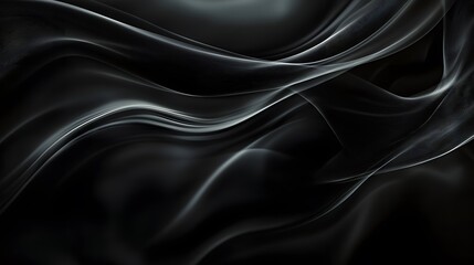 Fototapeta premium Elegant Abstract Waves of Light and Shadow on a Dark Background