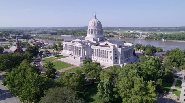 Experience the beauty of Jefferson City's government facilities and the impressive Capitol dome from the air.