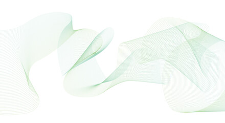 Obraz premium Smooth flowing dynamic wave lines isolated on white background. Abstract wave element for design. Digital frequency track equalizer. Stylized line art background. 