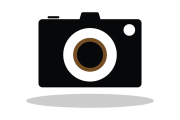 camera icon. Photo camera silhouette vector, Photo Camera Icon isolated on white background eps 10.