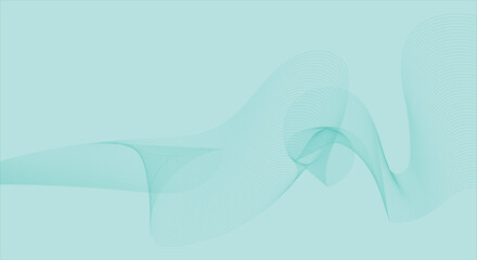 Abstract wave element for design. Digital frequency track equalizer. Stylized line art background. 