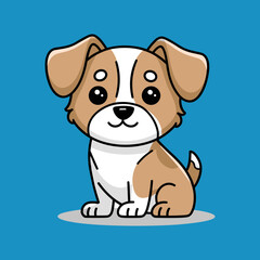 Cute Cartoon Dog Illustration