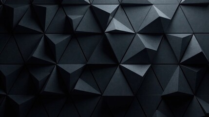 Obraz premium Abstract Dark Triangular Geometric Pattern Background Texture