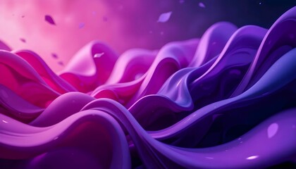 Obraz premium Close-up of Dynamic Purple and Pink Shapes with Soft Lighting