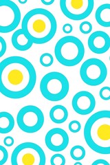 Colorful circles pattern, bright background