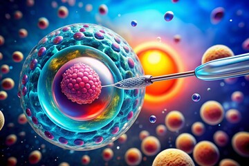 Microscopic View: IVF Egg & Sperm Injection Procedure