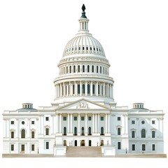 Obraz premium US Capitol Building Front Facade