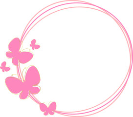 Butterfly Circle Frame