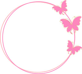 Butterfly Circle Frame