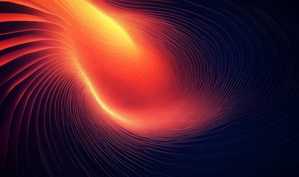 Abstract striped glowing textures forming polygonal gradients, vector illustration, Generative AI