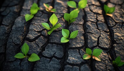 Discover the magic of nature in this high-resolution close-up Explore the intricate bark surface with fresh greenery, detailed close-up of natural elements See the texture and vitality come alive in