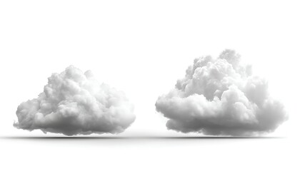 Clouds isolated on white background