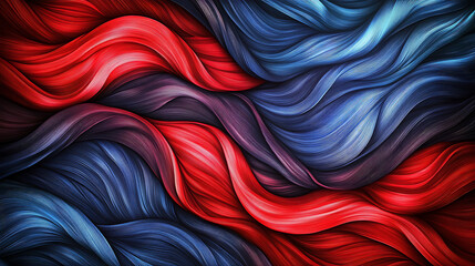 Obraz premium Abstract background, blue and red gradient, wavy line 4K high-definition wallpaper2desktop wallpaper hd, wallpaper 3d