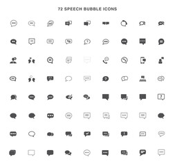 speech bubble icons symbol vector design