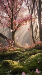 Enchanted Cherry Blossom Forest