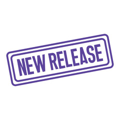 new release stamp sign symbol vector flat icon	