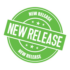 new release stamp sign symbol vector flat icon	