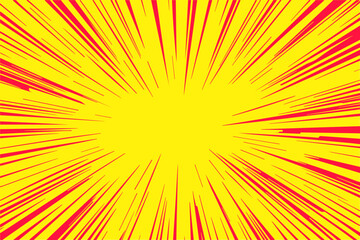 Obraz premium Bright explosion effect with dynamic rays radiating outward in vibrant yellow and red tones