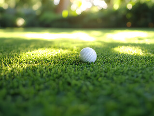 golf ball on green grass