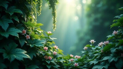 Sunlit Jungle Bloom