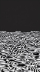 Abstract Wave Pattern Graphic Design - Phone Wallpaper