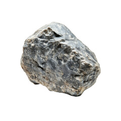 Obraz premium A stone rock isolated on a transparent background 