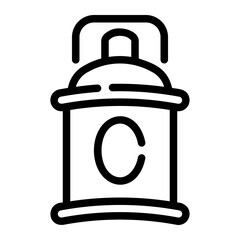 aerosol Line Icon