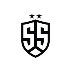 SS monogram logo design letter text name symbol monochrome logotype alphabet character simple logo