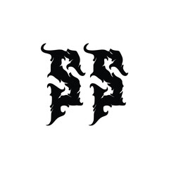 SS monogram logo design letter text name symbol monochrome logotype alphabet character simple logo
