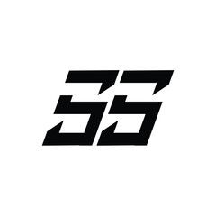 SS monogram logo design letter text name symbol monochrome logotype alphabet character simple logo