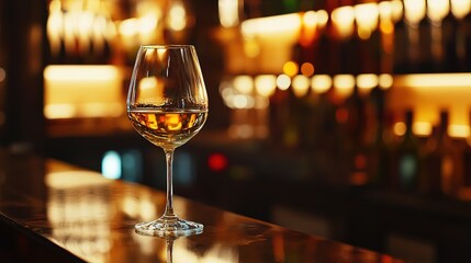 Golden Hour Wine Glass