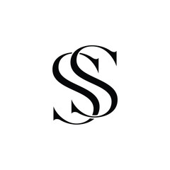 SS monogram logo design letter text name symbol monochrome logotype alphabet character simple logo