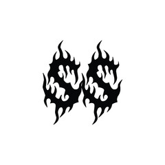 SS monogram logo design letter text name symbol monochrome logotype alphabet character simple logo