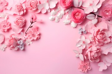 Fototapeta premium pink roses background