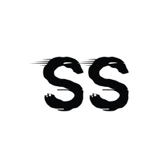 SS monogram logo design letter text name symbol monochrome logotype alphabet character simple logo