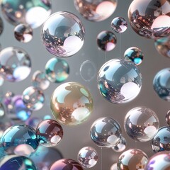 abstract background with bubbles