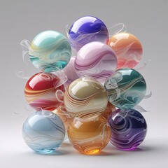 abstract background with balls