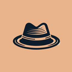 picnic hat icon vector illustration glyph style design. 