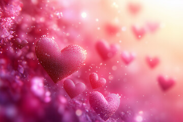 Obraz premium valentine background with hearts