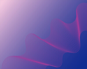 A technology-themed background featuring gradient pink curved lines on a blue-purple gradient backdrop, creating a sense of modernity, digital innovation, and futuristic design.