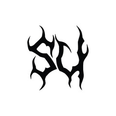 SU monogram logo design letter text name symbol monochrome logotype alphabet character simple logo