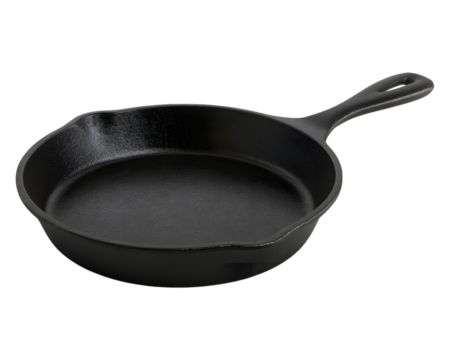 A iron pan on a transparent background.