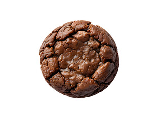 Obraz premium Chocolate cookie isolated on white.
