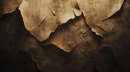 Vintage paper background, weathered and torn edges, rich fibrous texture