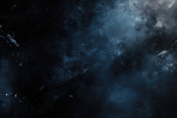 Fototapeta premium A high-resolution dark abstract banner with a sleek monochrome gradient and a finely tuned grain effect, creating depth and texture for digital designs 