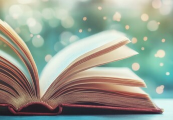 Open Book, Sunlight, Bokeh, Outdoors