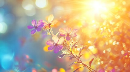 Fototapeta premium Beautiful colorful bokeh background, AI generated image