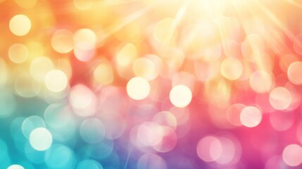 Obraz premium Beautiful colorful bokeh background, AI generated image