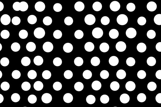 Bold and Stylish Monochrome Polka Dot Pattern Backdrop